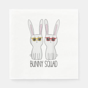 Bunny Squad Funny Schattige Pet Rabbit Lover T Shi Servet