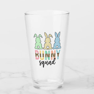 Bunny Squad Paaseieren Hunt Cute Bunny Glas