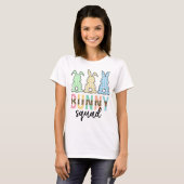 Bunny Squad | Paaseieren Hunt Cute Bunny T-shirt (Voorkant volledig)