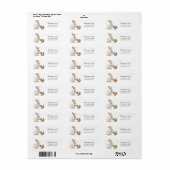 Bunny Squirrel Return-adres Etiket (Full Sheet)