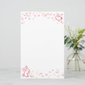 Bunny Stationery Briefpapier (Staand voorkant)