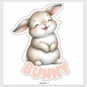 BUNNY - STICKER DE NURSERY (Feuille)