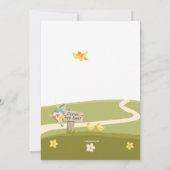 Bunny Sur Son Chemin Invitation Pâques (Dos)