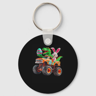 Bunny T-rex Easter Monster Truck Dino Funny Boys K Sleutelhanger