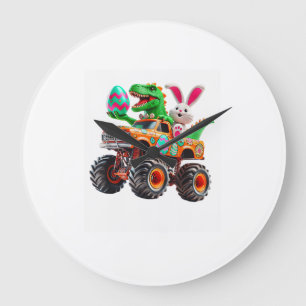Bunny T-rex Pasen Monster Truck Dino Grappig Jonge Grote Klok