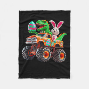 Bunny T-rex Pasen Monster Truck Dino Grappige Jong Fleece Deken