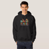 Bunny Teacher Happy Easter Day Easter Egg Hunting  Hoodie (Voorkant volledig)