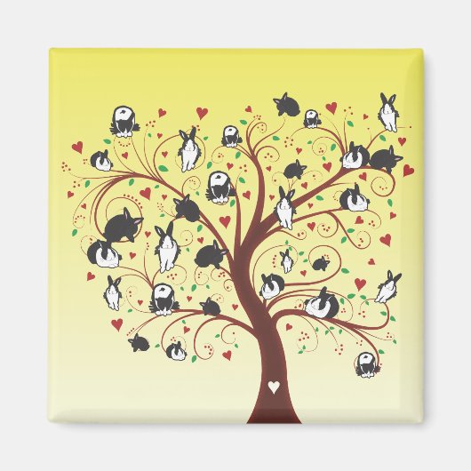 BUNNY TREE MAGNEET (Voorkant)