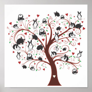 BUNNY TREE POSTER