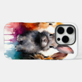 Bunny Trio Waterverf Case-Mate iPhone Case (Achterkant (horizontaal))