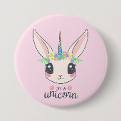 Bunny Unicorn Button (Voorkant)