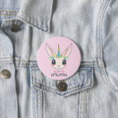 Bunny Unicorn Button (In situ)