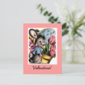  Bunny Valentijn Briefkaart (Staand voorkant)