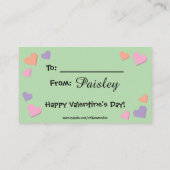 Bunny Valentine Carte avec enveloppe (Dos)