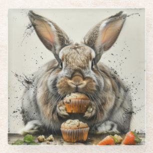 Bunny Verjaardag Glazen Onderzetter