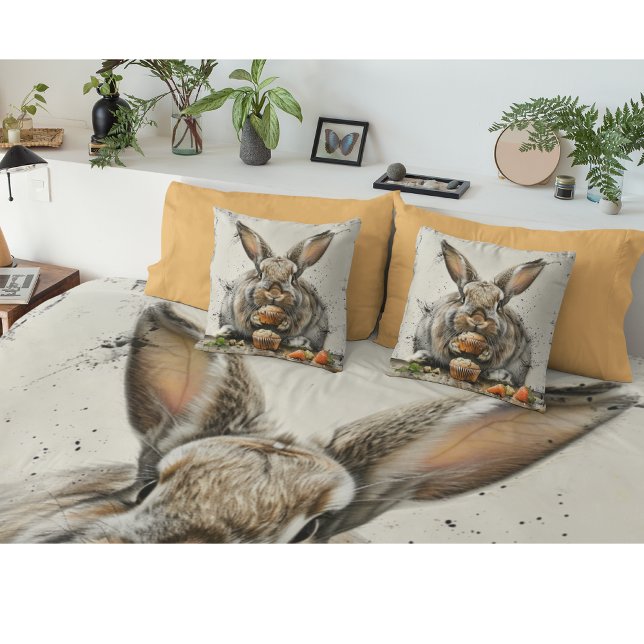 Bunny Verjaardag Kussen (Creator heeft geüpload)