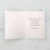 Bunny vintage. Cartes de Pâques (Intérieur)