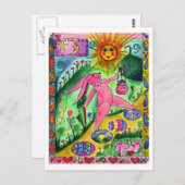 Bunny Voyageur - Carte postale (Devant / Derrière)