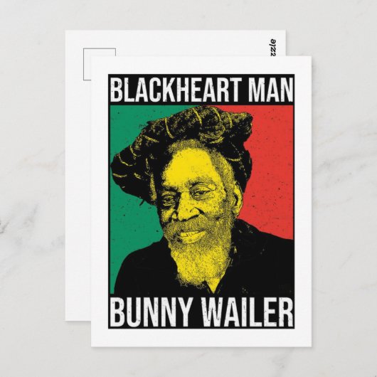 Bunny Wailer Shirt Reggae Rasta Jamaika Roots Briefkaart (Voorkant / Achterkant)