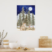 Bunny Wall art Poster  Starry Night (Cuisine)