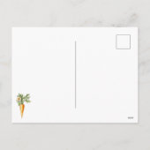  Bunny Waterverf Floral Easter Feestdagenkaart (Achterkant)