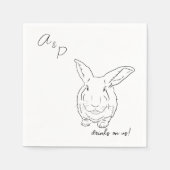 Bunny Wedding Cocktail servetten (Voorkant)