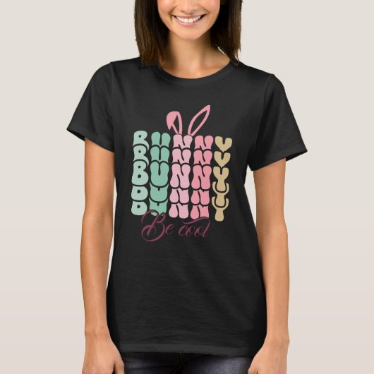 Bunny wees cool t-shirt (Voorkant)
