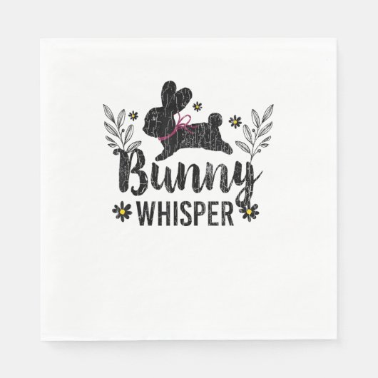 Bunny Whisperer Funny Rabbit Graphic Servet (Voorkant)