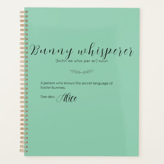Bunny Whisperer Planificateur de Pâques (Devant)