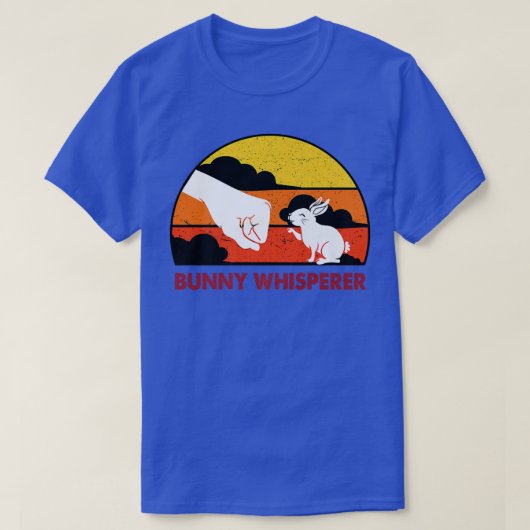 Bunny Whisperer Rabbit Father Rabbit Whisper T-shirt (Design voorkant)