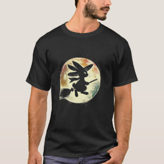 Bunny Witch Creepy Schattige Konijn Heksenhallowee T-shirt