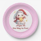 Bunny with Star Cookie Papieren Bordje (Voorkant)