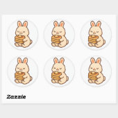 Bunny With Waffles – Cute Animal Sticker (Feuille)
