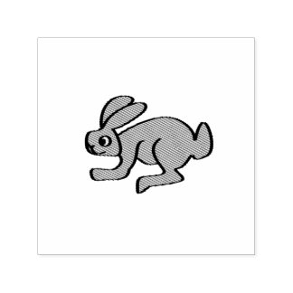 Bunny, zijkant uitzicht  zelfinktende stempel