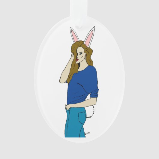 bunnygirl ornament (voorkant)