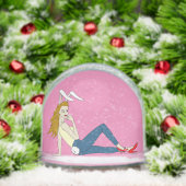 bunnygirl sneeuwbol (Kerstmis)