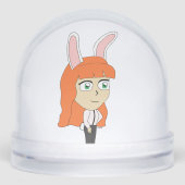 bunnygirl sneeuwbol (Voorkant)