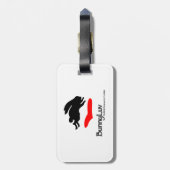 BunnyLuv bagagelabel met konijnenportret (Achterkant verticaal)