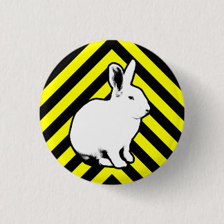 BunnyLuv Black, Yellow en Bunny-Button Ronde Button 3,2 Cm