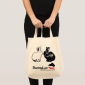 BunnyLuv-Canvas tas met Ophelia en Pixie (Voorkant (product))