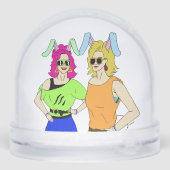 bunnymemeisjes sneeuwbol (Achterkant)