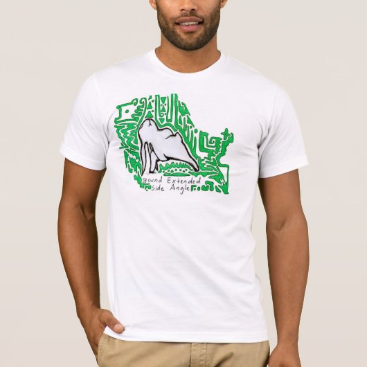 Bunnyoga - Bound Extended Side Angle T-shirt (Voorkant)