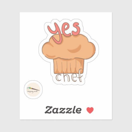 Bunny's Bakery Collectie - Ja Chef Sticker (Vel)