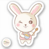 Bunny's Bakery Collectie - Mr Bunny Sticker (Voorkant)