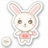 Bunny's Bakery Collectie - Mrs Bunny Sticker (Voorkant)