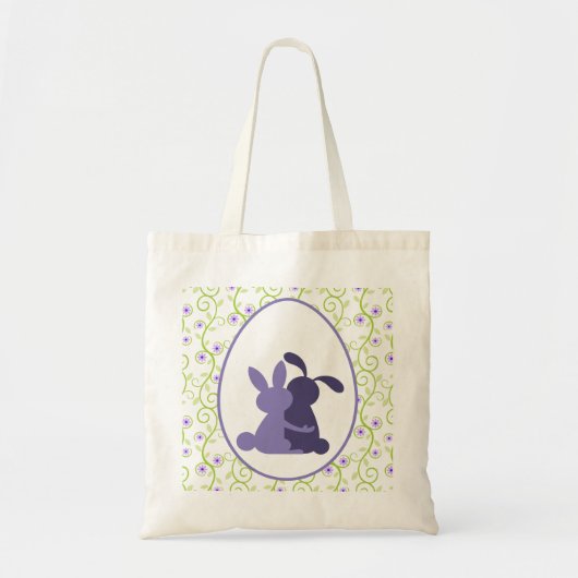 Bunny's Embrace Spring Floral Tote Bag (Voorkant)