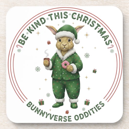 Bunnyverse christmas bier onderzetter (Voorkant)