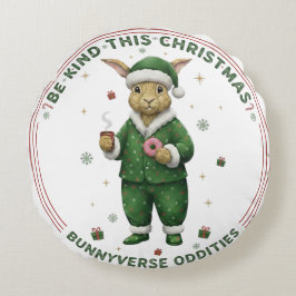 Bunnyverse christmas rond kussen