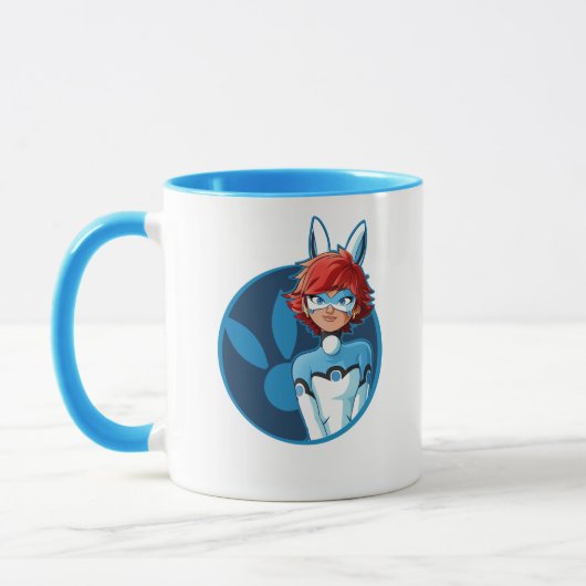 Bunnyx Blauwe Badge Mok (Links)