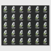 Buns On a Thyme Funny Herb Pun Dark BG Cadeaupapier (Vlak)